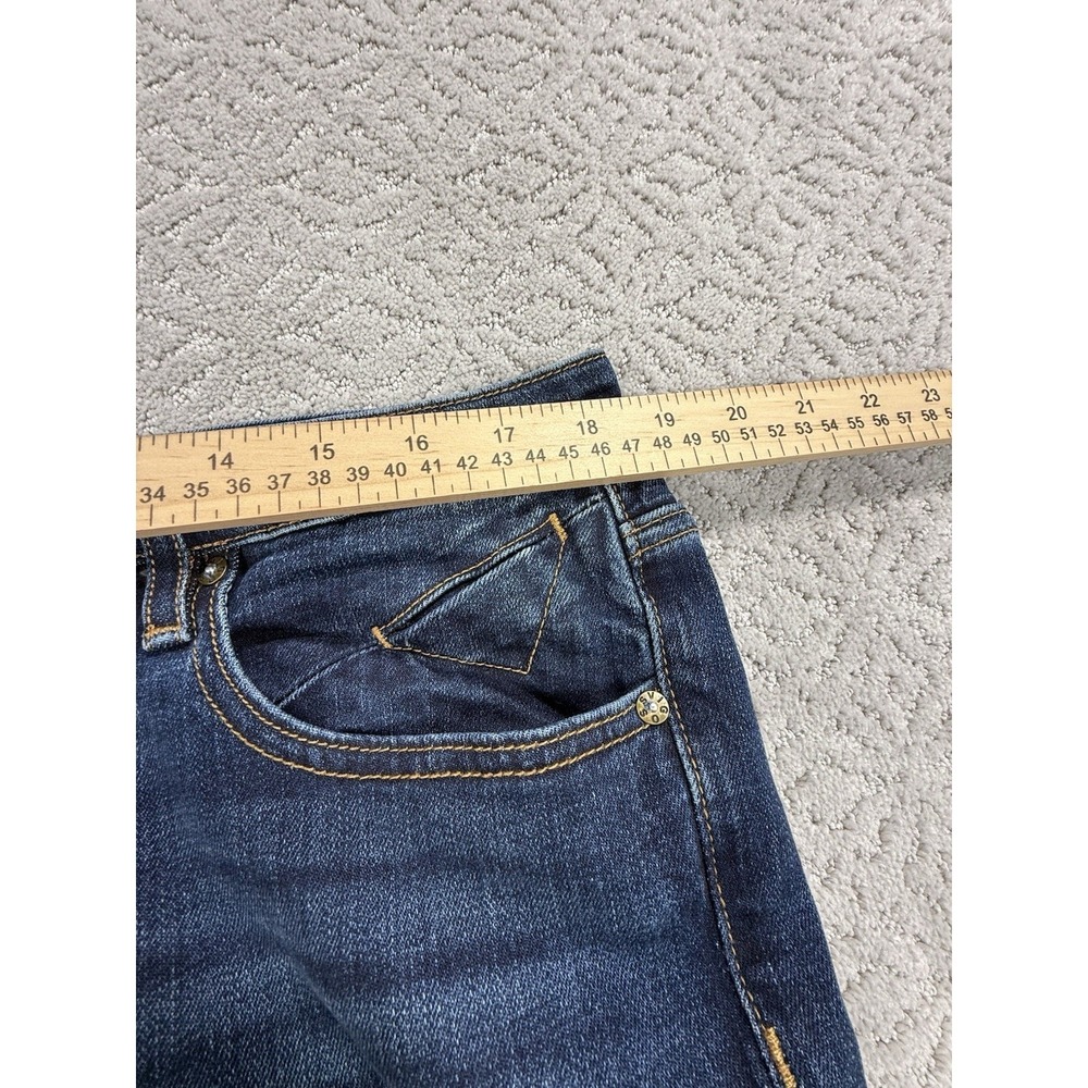 Vigoss Jagger Skinny Jeans Womens 33x29 Dark Wash Stretch Distressed Denim - Picture 3 of 6